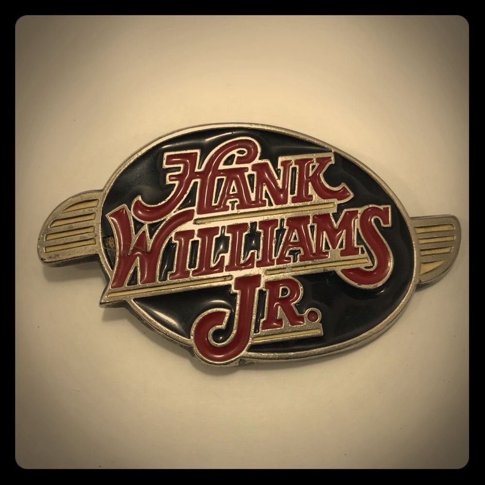 Vintage Hank Williams Jr Belt Buckle original